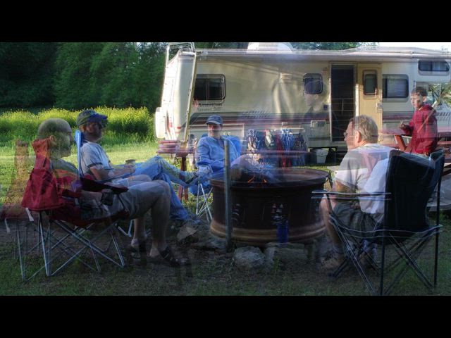 Camping at Thurman, Iowa